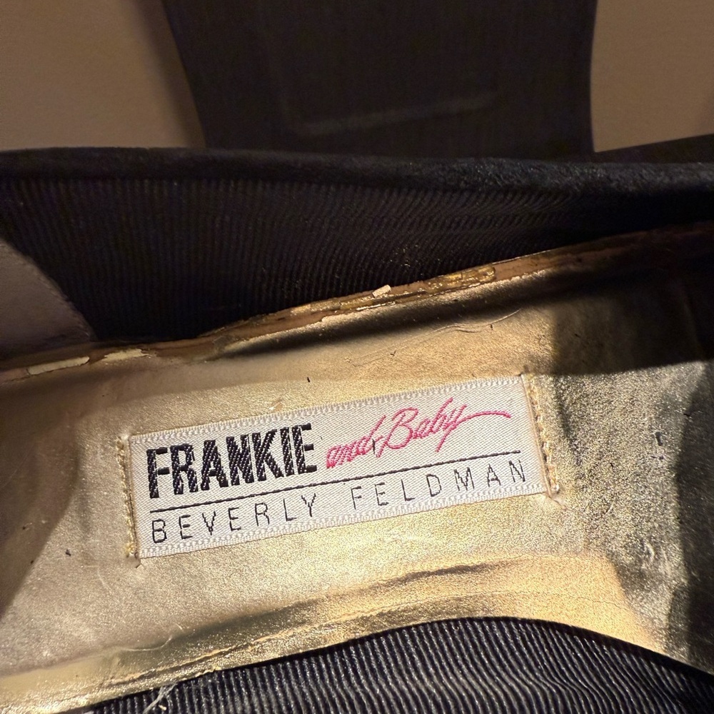 Beverly Feldman Vintage Frankie and Baby Suede Multicolor Beaded Loafers - Picture 5 of 15